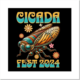 Cicada Fest 2024 - Vibrant Festival Cicada Artwork Design Posters and Art